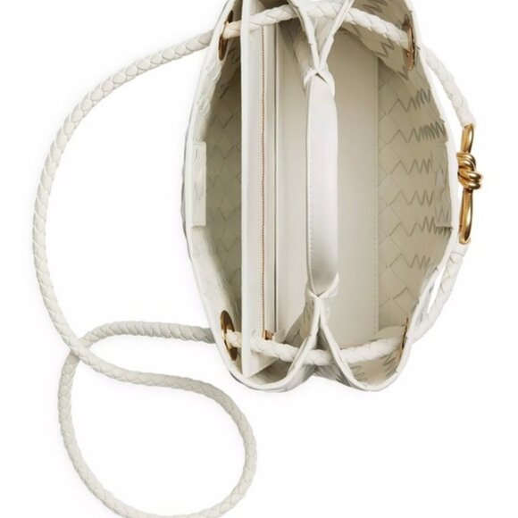 New Bottega Veneta White Small Andiamo Bag - Picture 2 of 9